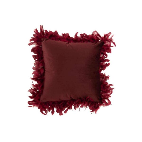 CUSHION FEATHERS POLYESTER MAROON