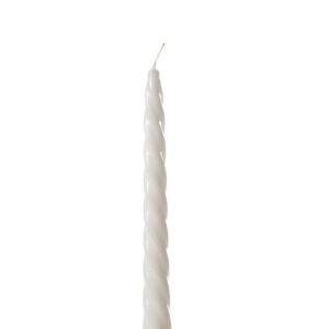 Snurrelys 2X23cm Hvit lakk