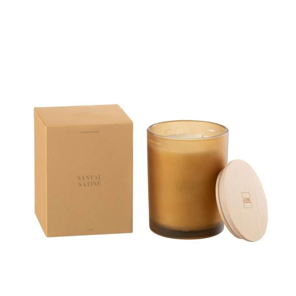 SCENTED CANDLE ACCORDS ESSENTIELS SANTAL SATINÉ-52H
