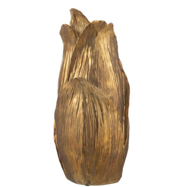 VASE NEBU PETALS POLY GOLD LARGE