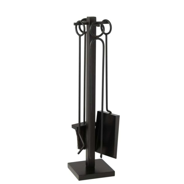 FIREPLACE TOOLS METAL NOIR