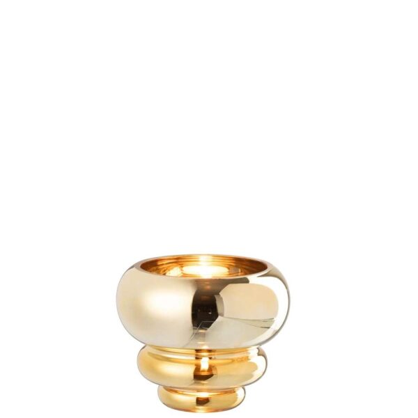 TEALIGHT HOLDER/VASE JULIA GLASS GOLD