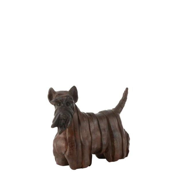 DOG SCOTTISH TERRIER MODERN RESIN BROWN SMALL