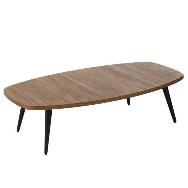 COFFEE TABLE RECTANGULAR RECYCLE TEAK NATURAL