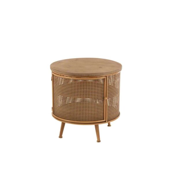 CLOSET ROUND METAL/WOOD BROWN