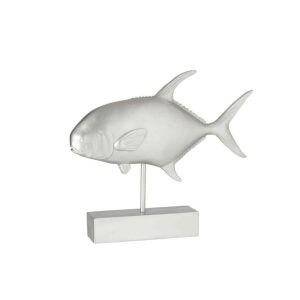 FISH ON FOOT POLY SILVER