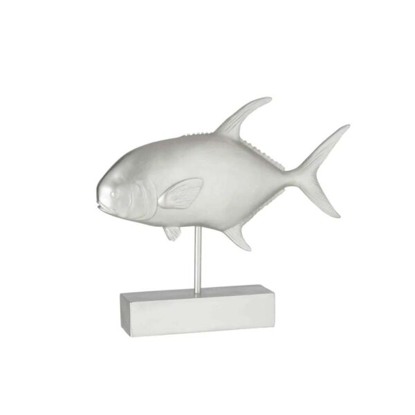 FISH ON FOOT POLY SILVER