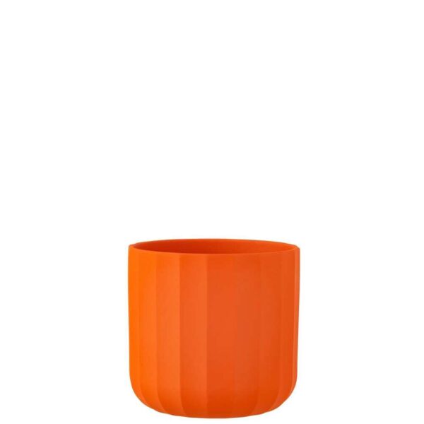 FLOWERPOT SUMMER CERAMIC ORANGE LARGE