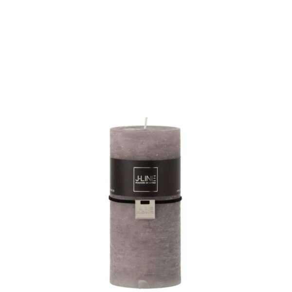 CYLINDER CANDLE  DARK GREY L52H