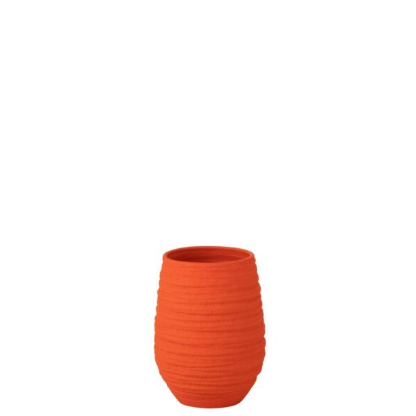 VASE FIESTA CERAMIC ORANGE MEDIIUM