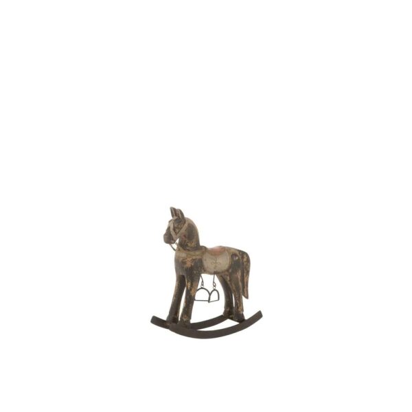 ROCKING HORSE TOPO MANGO WOOD/METAL MIX SMALL