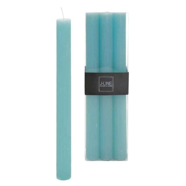 BOX 6 TABLE CANDLE AZURE -9H