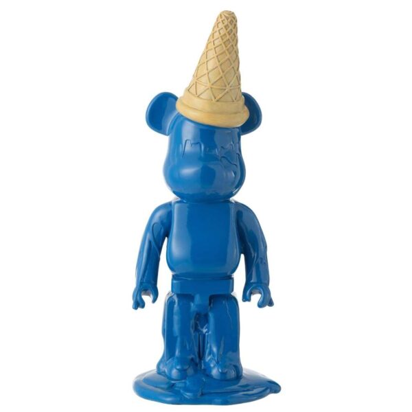 BEAR ICE CREAM CONE RESIN BLUE