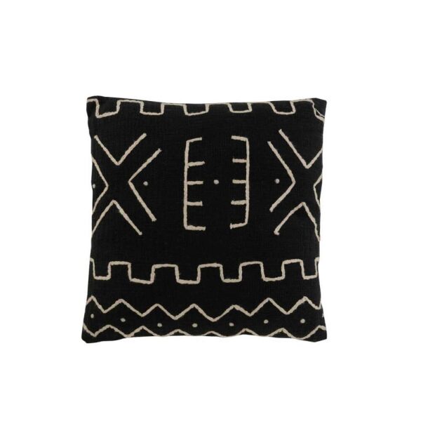 CUSHION GRAPHIC DRAWING 2 COTTON BLACK