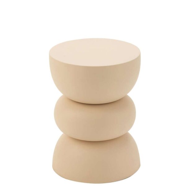 SIDE TABLE LISE IRON BEIGE
