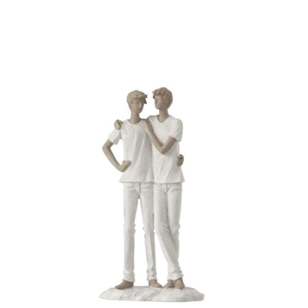 COUPLE BOYS POLY WHITE/TAUPE