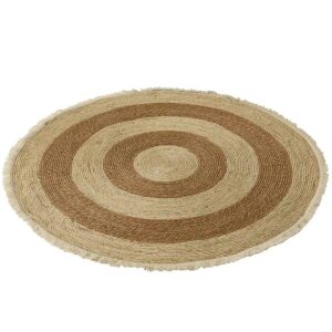 RUG TASSEL BAND MAIZE PEEL/COTTON BEIGE/BROWN WHITE