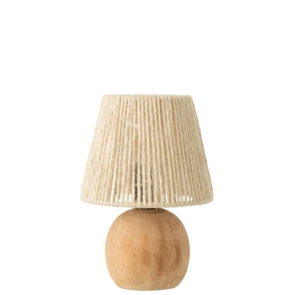TABLE LAMP LED WOOD/METAL NATURAL