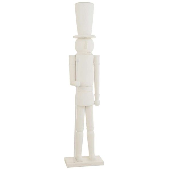 NUTCRACKER SNOW WOOD WHITE LARGE