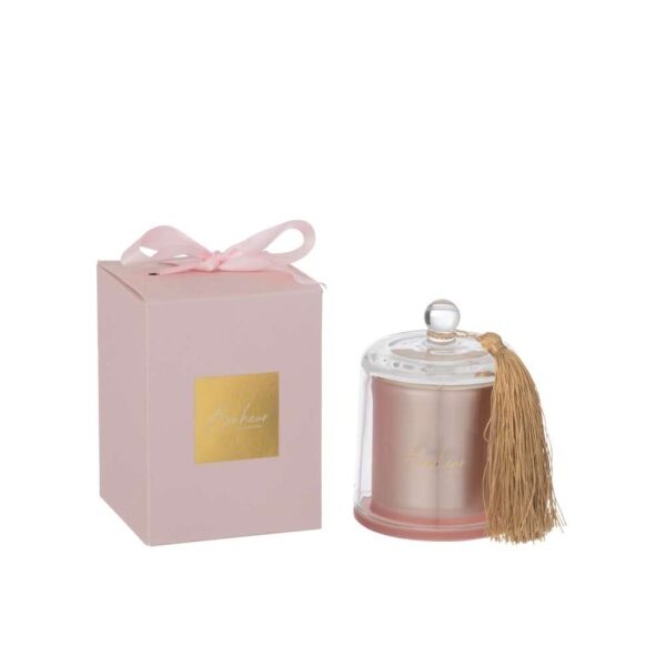 SCENTED CANDLE BELL BONHEUR PINK SMALL-30HOURS