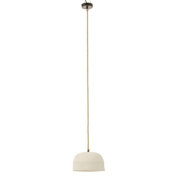 HANGING LAMP CUP PAPER MACHE WHITE LARGE