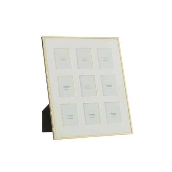 PHOTO FRAME PASSE PARTOUT FNE BORDER 9 PIECES 5X6,5 METAL GOLD