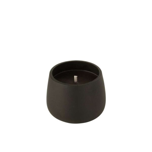 OUTDOOR CANDLE CEMENT BLACK SMALL 18H