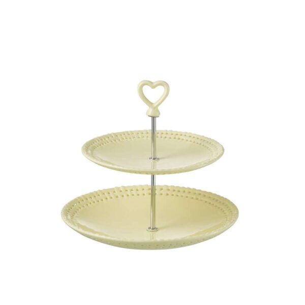 PLATE 2 LAYERS CERAMIC YELLOW