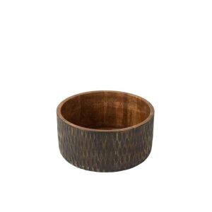 BOWL MANGO WOOD BROWN/BLACK EXTRA LARGE