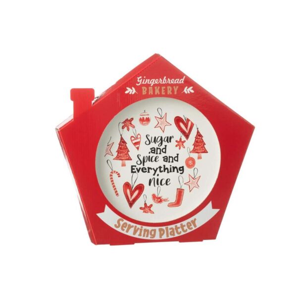PLATE ROUND CERAMICS RED