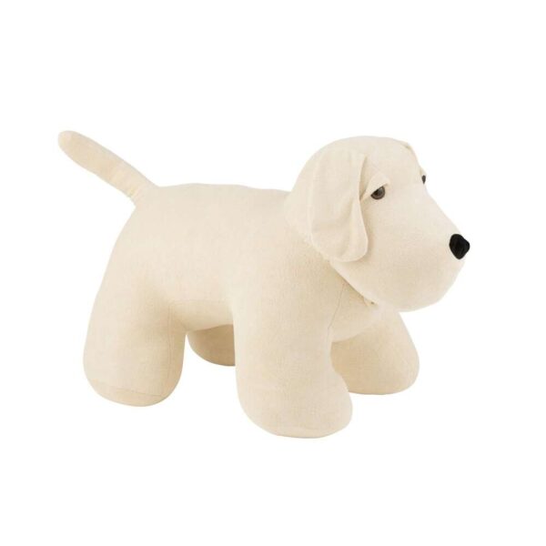 DOOR STOP DOG BOUCLÉ ECRU