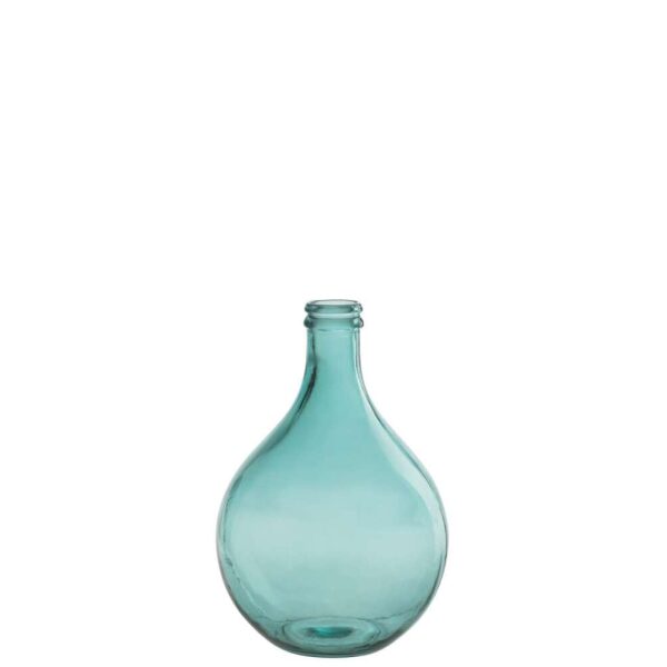 VASE LISSABON GLASS AQUA SMALL