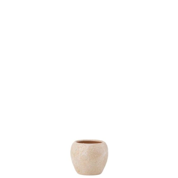 FLOWERPOT ROUND TERRA ROSE GOLD SMALL
