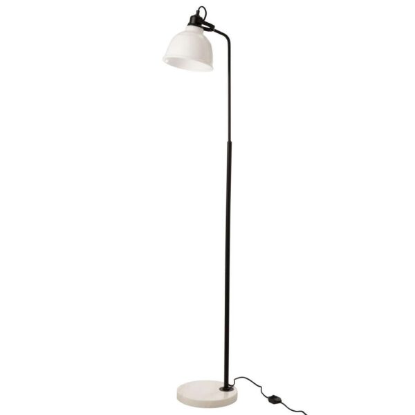 FLOOR LAMP MAGALI STEEL/GLASS WHITE
