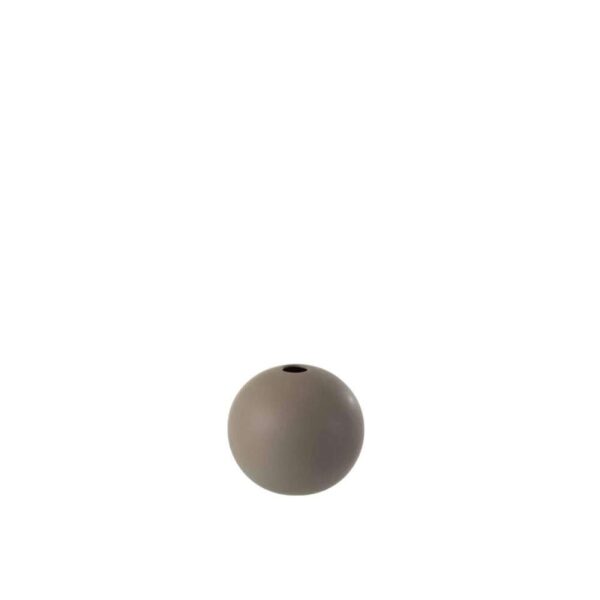 VASE BALL CERAMIC DARK GREY SMALL