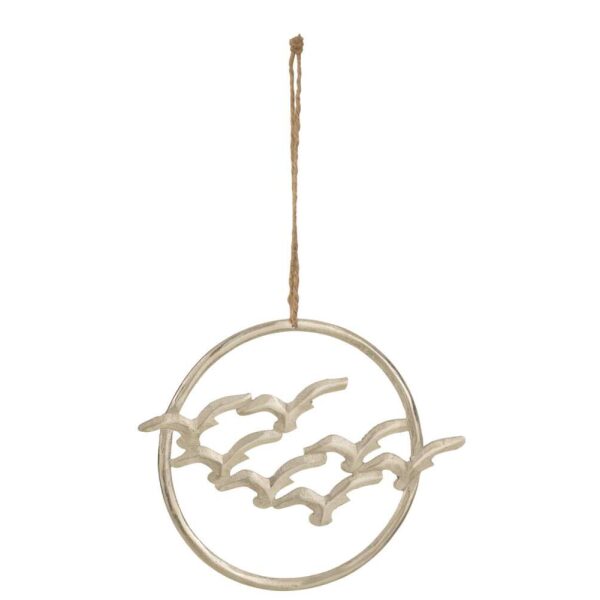 HANGER BIRDS CIRCLE ALUMINIUM SILVER