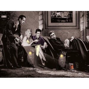 Elvis,Marilyn Monroe,James Dean , Canvas bilde- 60x80 cm