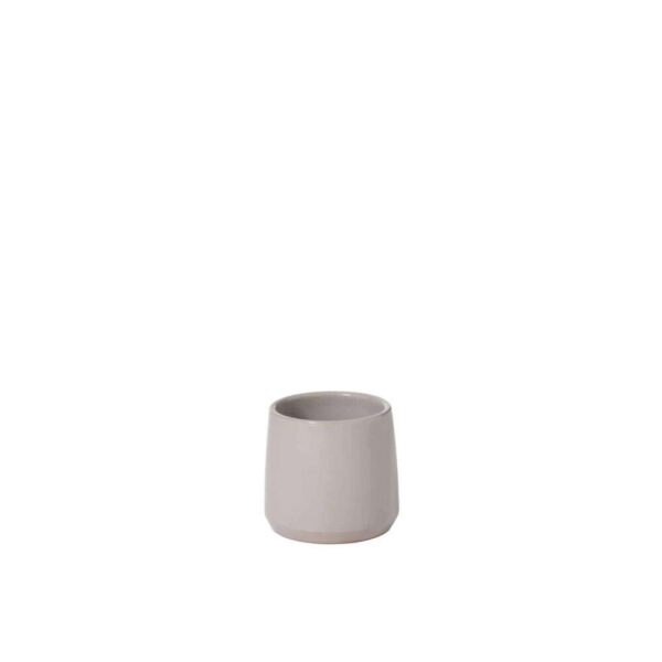 FLOWER POT ROUND CERAMIC GREY EXTRA SMALL