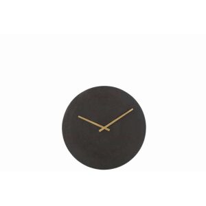 CLOCK ROUND METAL BLACK SMALL