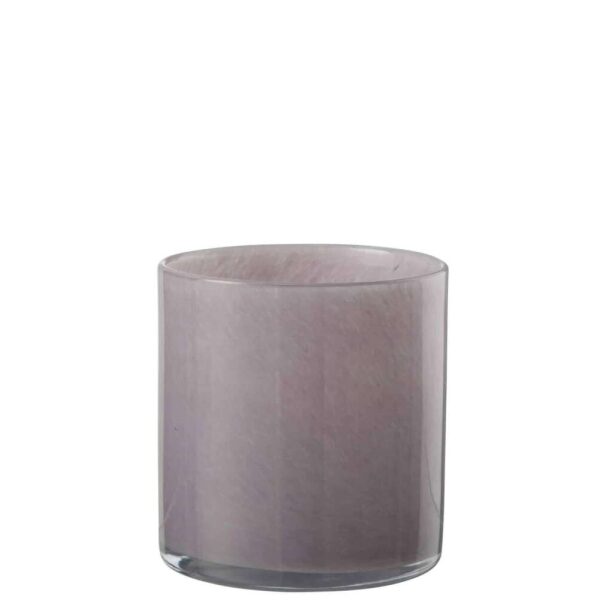 TEALIGHT HOLDER JADE LIGHT PURPLE MEDIUM