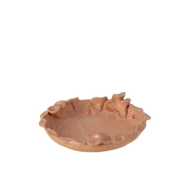 DISH IBIZA ROUND CERAMIC PINK/ORANGE SMALL