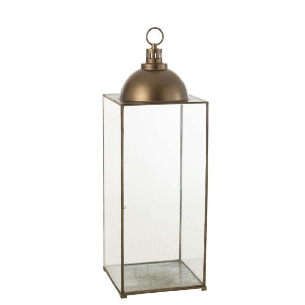 LANTERN HAGRID GLASS/IRON BRONZE L