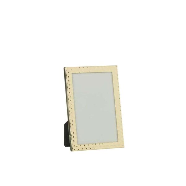 PHOTO FRAME HAMMERED BORDER 13X18 METAL GOLD MEDIUM