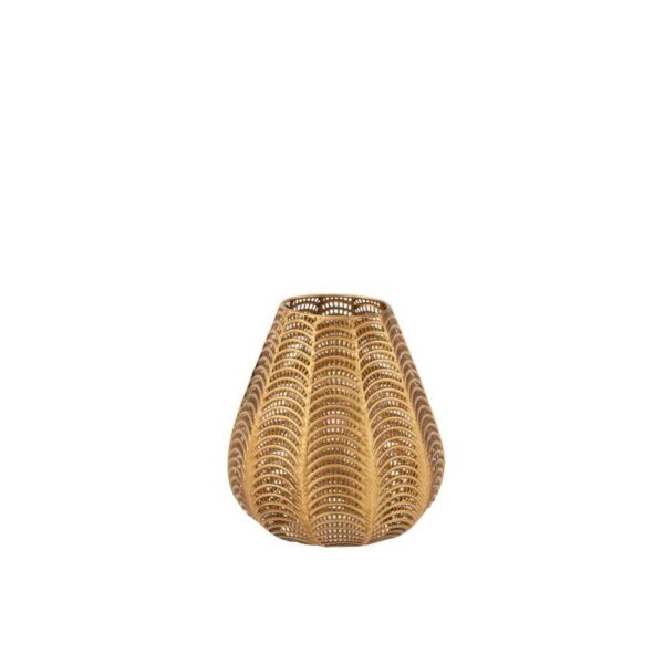 CANDLEHOLDER GALA IRON GOLD SMALL