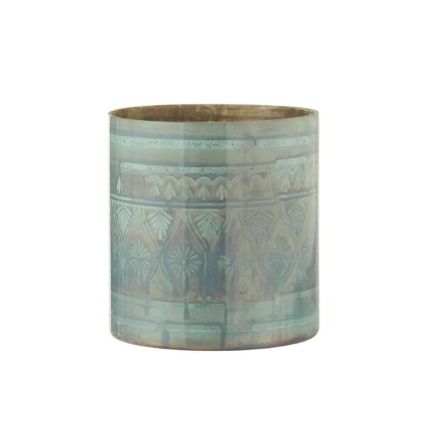 HURRICANE ORIENTAL GLASS DARK AQUA LARGE