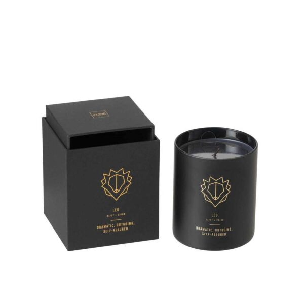 SCENTED CANDLE ASTRO  LEO BLACK-50H