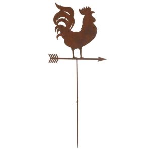 DECORATION GARDEN WEATHER VANE IRON RUST