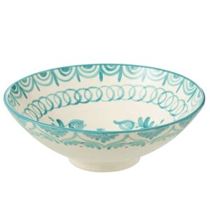 LEBRILLO BOWL GRANADA CERAMIC WHITE/AQUA
