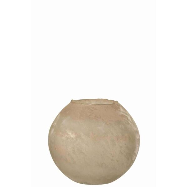 VASE SODA ROUND GLASS GOLD LARGE