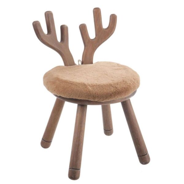 CHAIR EAR DEER WOOD NATURAL